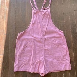 Lavender maternity short overalls from PinkBlush size M